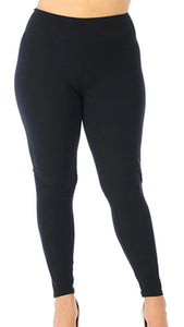 Plus Size - Solid Milk Silk Buttery Soft High Waisted Leggings