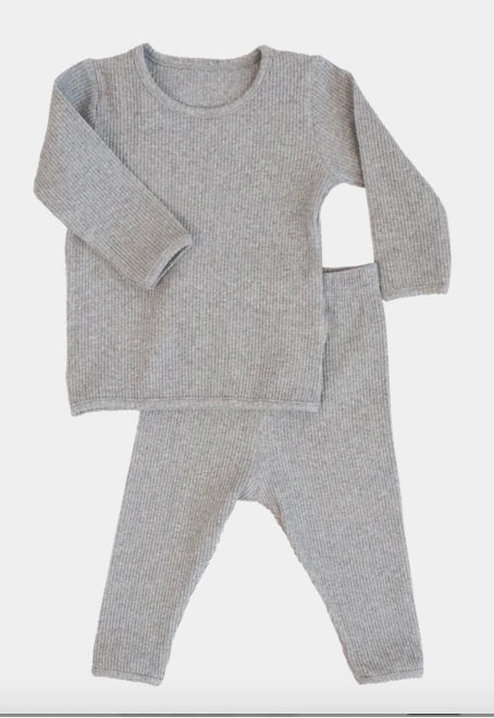 Grey - Comfy Loungewear Family Matching Long Sleeves & Pants Sets