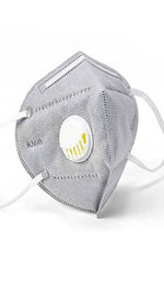 Load image into Gallery viewer, KN95 Grey Face Mask with Air Valve - Singles - Individually Wrapped
