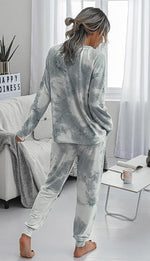Load image into Gallery viewer, Tie Dye Grey Sets Back View
