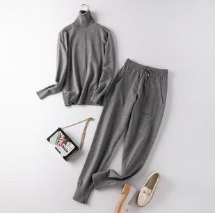 Cozy Luxury Feel Knit Co-ord Sets - GREY