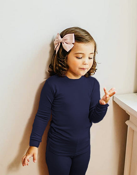 Super Luxury Soft Modal Navy Girls & Boys Playwear