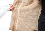 Load image into Gallery viewer, Super Soft and Comfy Faux Fur Hooded Trim Down Coat - BLUE
