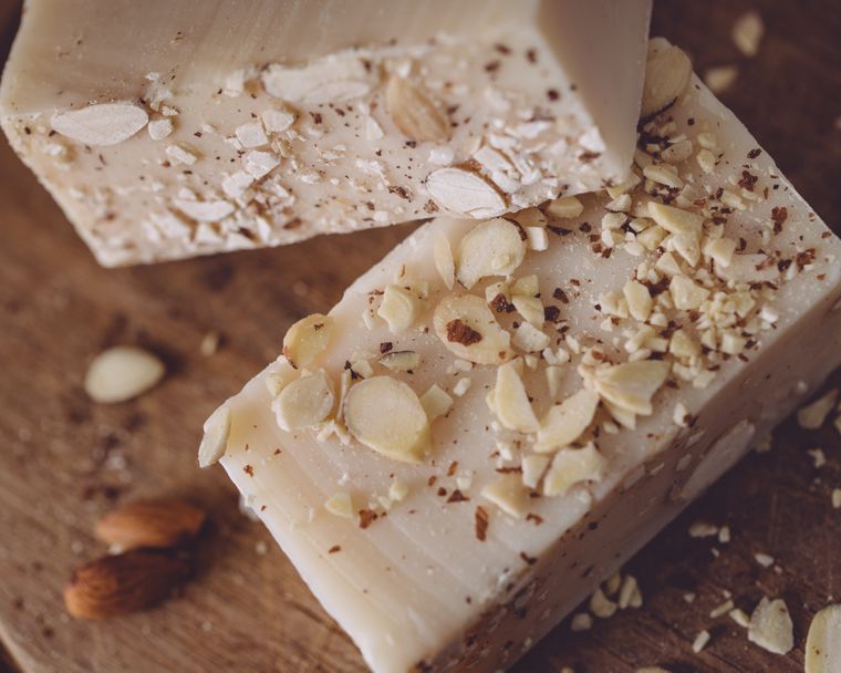 Almond Crushed Organic Handmade Soap