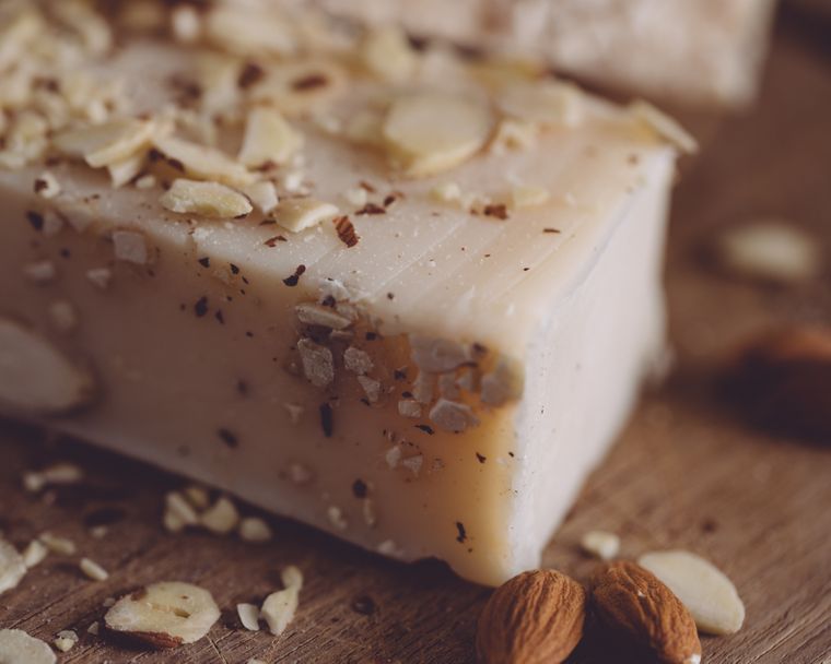 Almond Crushed Organic Handmade Soap