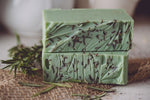 Load image into Gallery viewer, Rosemary, Flaxseeds &amp; Mint Organic Handmade Soap
