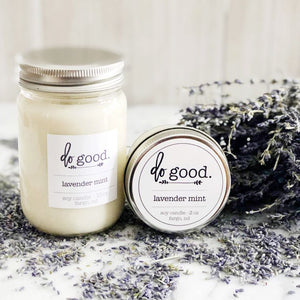 Lavender and Mint Handmade Soy Candle