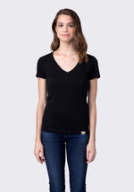 Load image into Gallery viewer, Ultra Soft Fitted Deep V-Neck Tee
