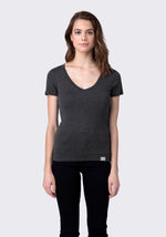 Load image into Gallery viewer, Ultra Soft Fitted Deep V-Neck Tee
