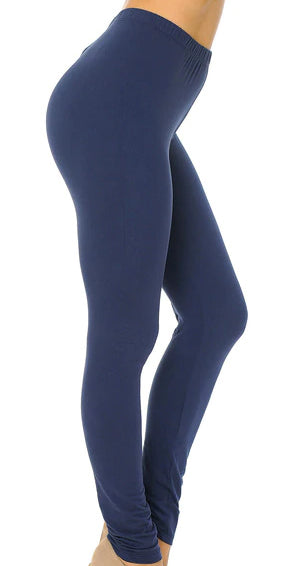 Buttery Soft Basic Solid Leggings Side View