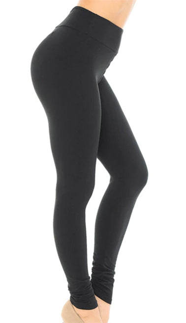 3" High Waisted Buttery Soft Solid Basic Leggings