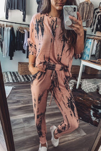 Comfy Lounge Sets Soft Peachy & Black Set