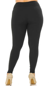 Plus Size - 3" High Waisted Buttery Soft Solid Leggings