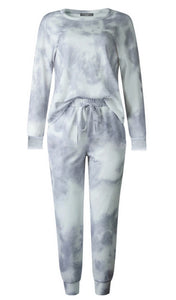 Comfy Tie Dye Set Grey