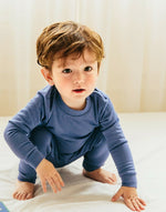 Load image into Gallery viewer, Super Luxury Soft Modal Dark Blue Girls &amp; Boys Playwear
