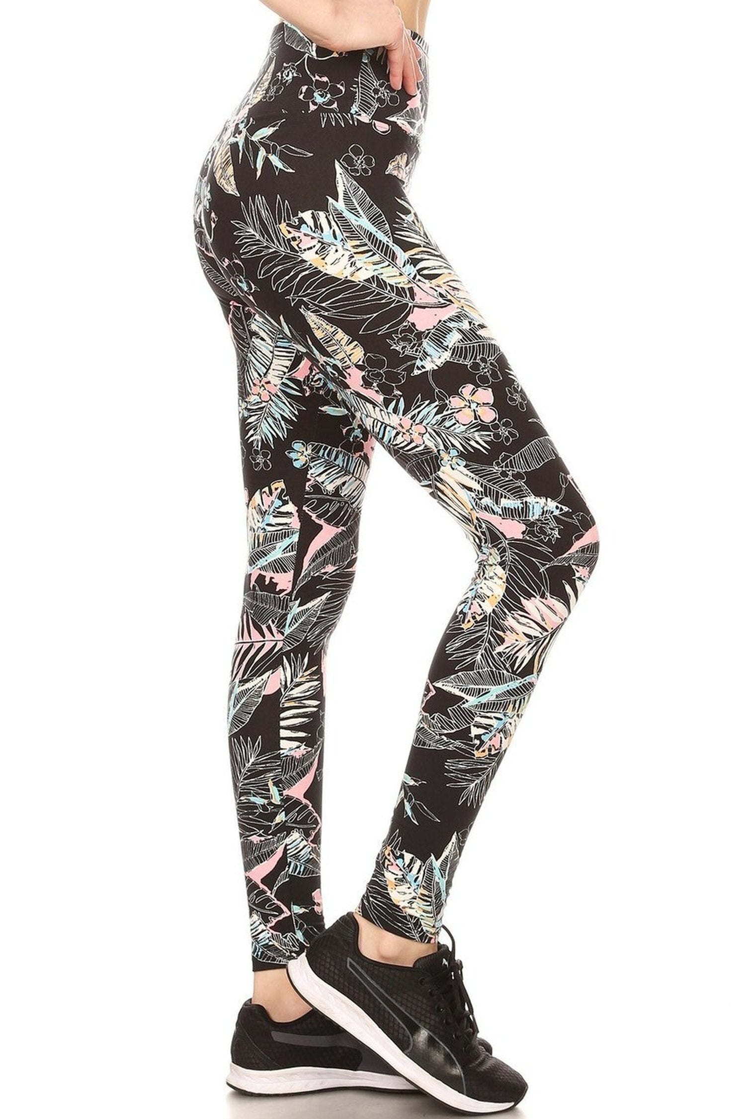 Tummy Control Super Soft High-Waisted Printed Sports Leggings