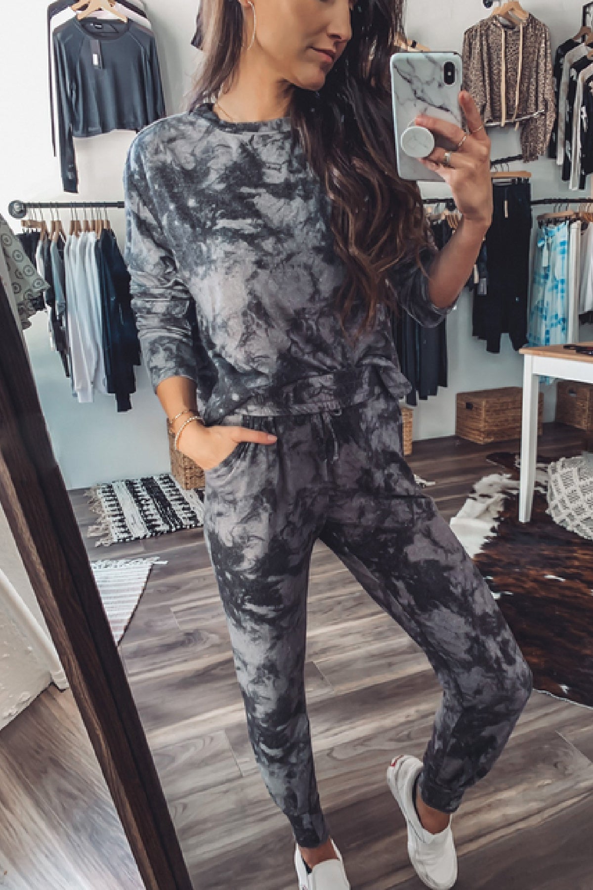 Comfy Lounge Sets Soft Grey & Black Set