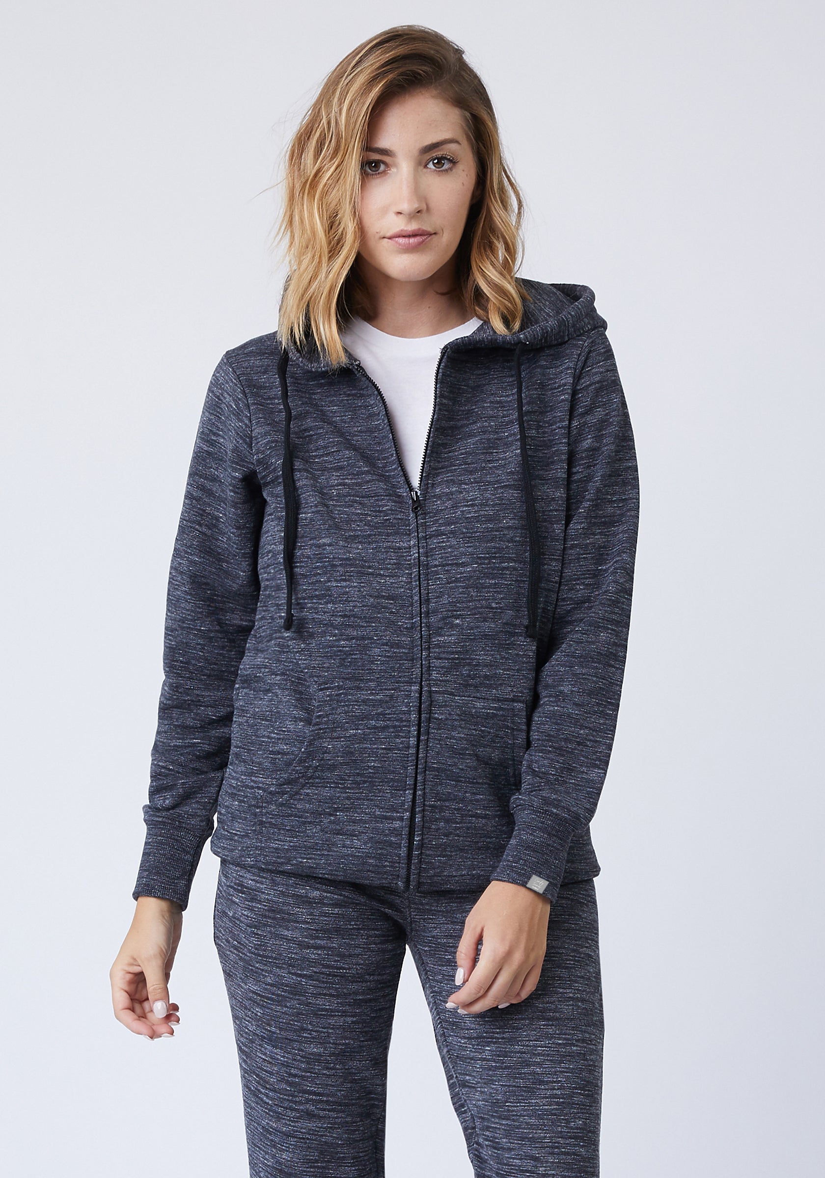 Soft Comfy French Terry Sweater with Zipper